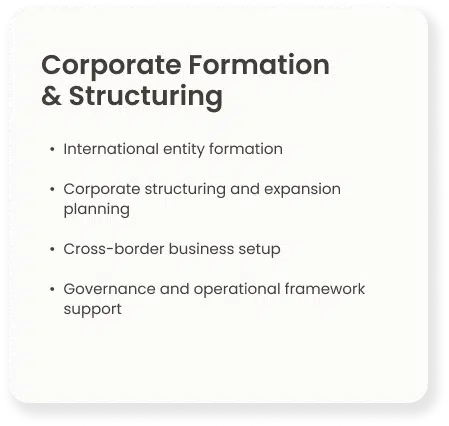 Corporate Formation & Structuring