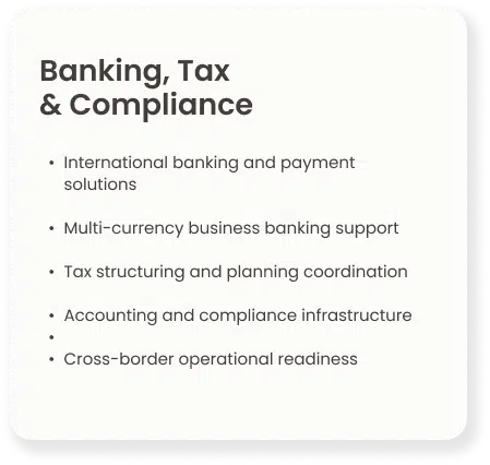 Banking, Tax & Compliance