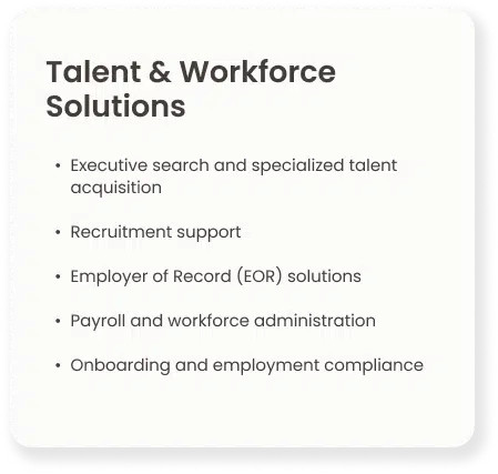 Talent & Workforce Solution